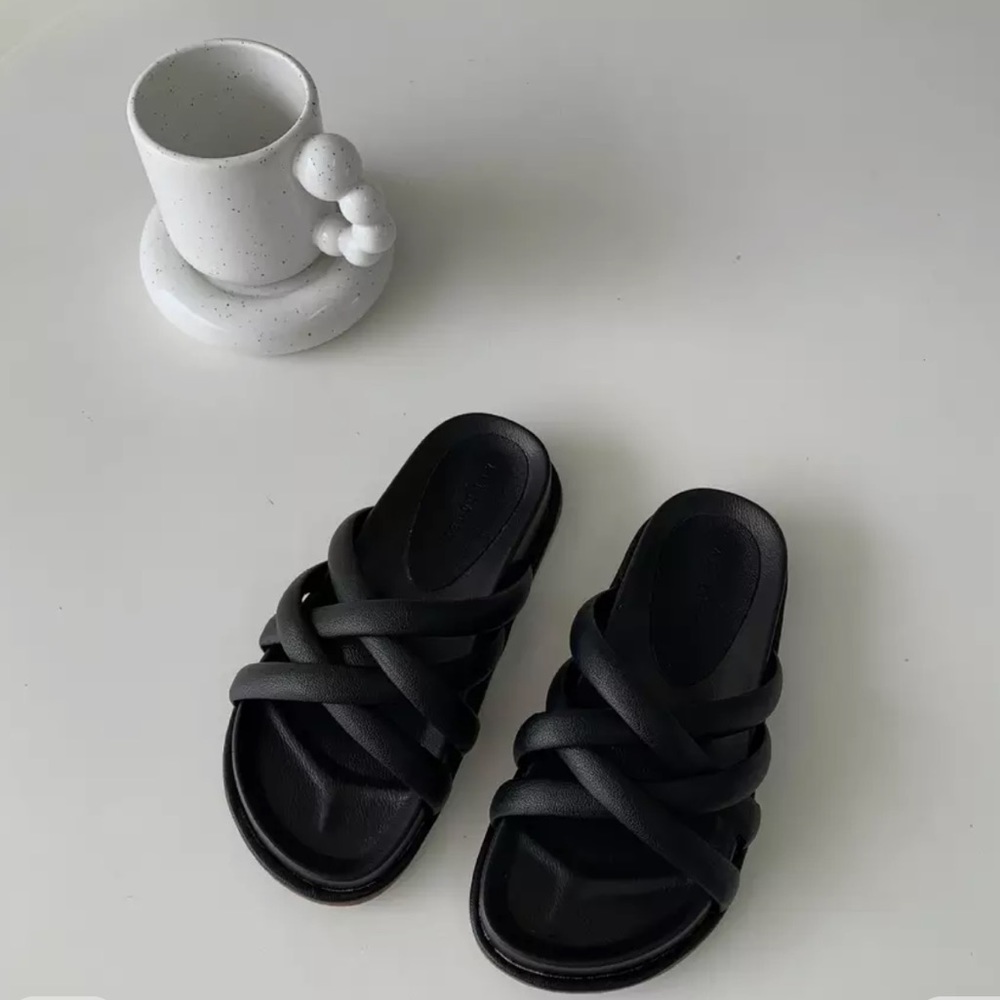 Trendy sandals, never worn.